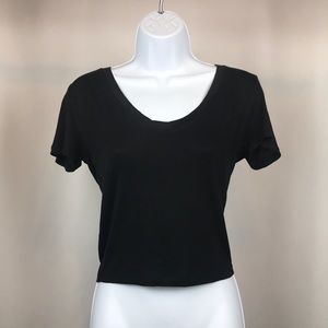 American Dream Juniors V-Neck Crop Top